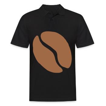 Café en grains de café tasse café caféine cadeau - Polo Homme - noir - Devant - Kai (181cm)