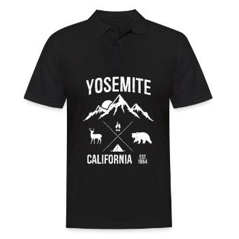 Yosemite California - Polo Homme - noir - Devant - Kai (181cm)