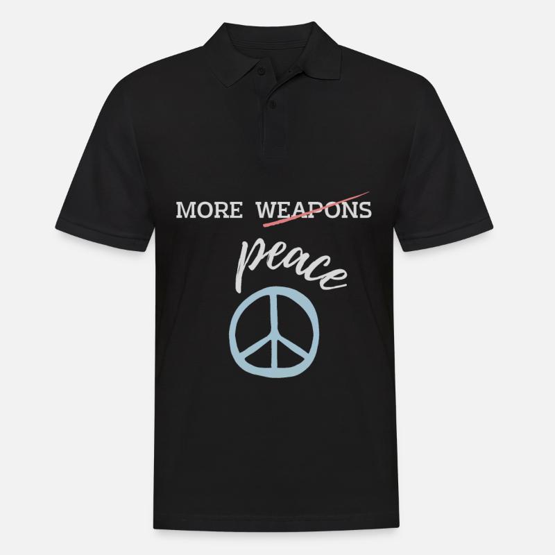Plus de paix (d’armes) - Polo Homme - noir