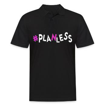 no plan today no idea burnout headless relax head - Men's Polo Shirt - black - Front - Kai (181cm)