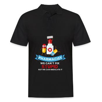 Pharmacist - Geschenk Apotheker Apotheke Prüfung - Männer Poloshirt - Schwarz - Vorne - Kai (181cm)