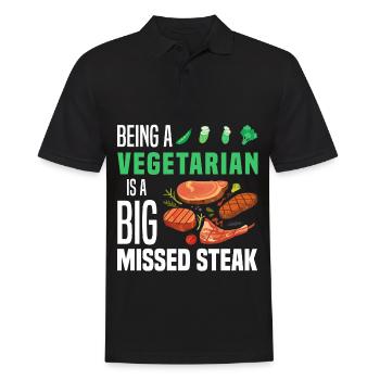 BBQ - Männer Poloshirt - Schwarz - Vorne - Kai (181cm)