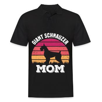 Schnauzer Mama - Männer Poloshirt - Schwarz - Vorne - Kai (181cm)