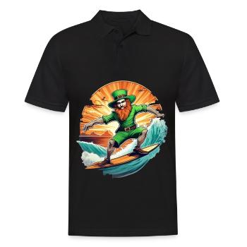 Surf de trèfle de la Saint-Patrick - Polo Homme - noir - Devant - Kai (181cm)