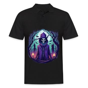 Gruseliges Halloween-partykostüm Zombie - Men's Polo Shirt - black - Front - Kai (181cm)