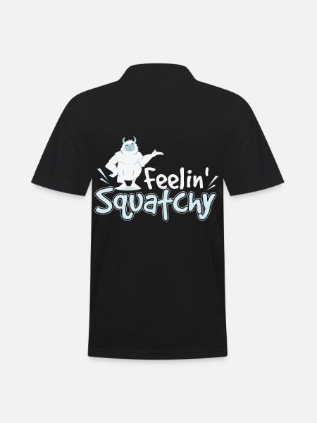 Feelin Squatchy Sasquatch - Men's Polo Shirt - black