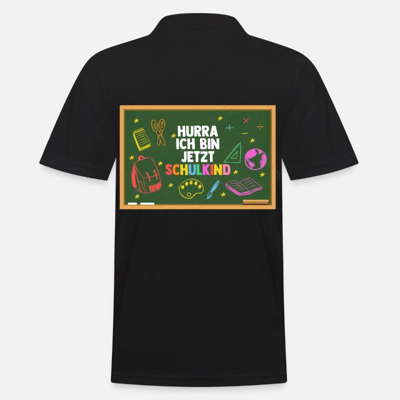 Erste Klasse Einschulung Erstklässler Schulkind - Männer Poloshirt - Schwarz