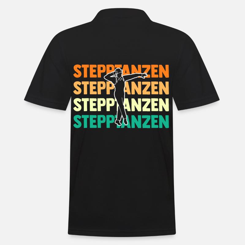 Tänzer Stepptanz - Männer Poloshirt - Schwarz
