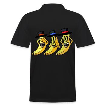 Bananes Sentiments Emotion Banane Fruit Fruit - Polo Homme - noir - Dos - Kai (181cm)