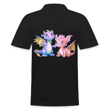 Dragon Dragon Enfant Enfants Bébé Tout-petit - Polo Homme - noir - Dos - Kai (181cm)