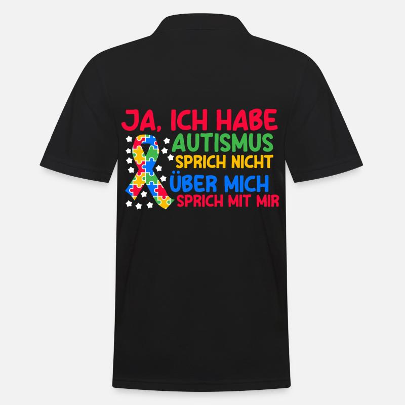 Autismus Autist Autisten - Männer Poloshirt - Schwarz
