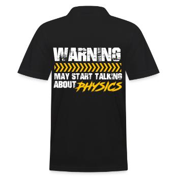 Physicist physical science - Men's Polo Shirt - black - Back - Kai (181cm)
