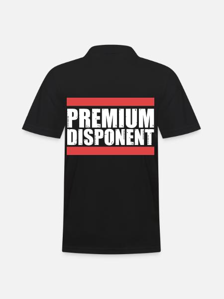 Disponent - Männer Poloshirt - Schwarz