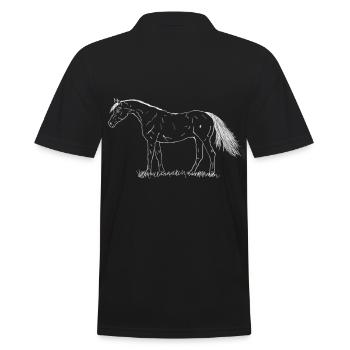 Cheval - Polo Homme - noir - Dos - Kai (181cm)