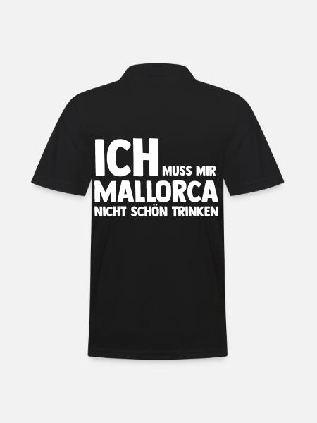 Party Urlaub Mallorca - Männer Poloshirt - Schwarz
