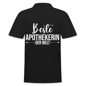 Apotheke Pharmazie Mediziner Apothekerin - Männer Poloshirt - Schwarz - Hinten - Kai (181cm)