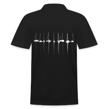 Navires Bateaux Marina - Polo Homme - noir - Dos - Kai (181cm)