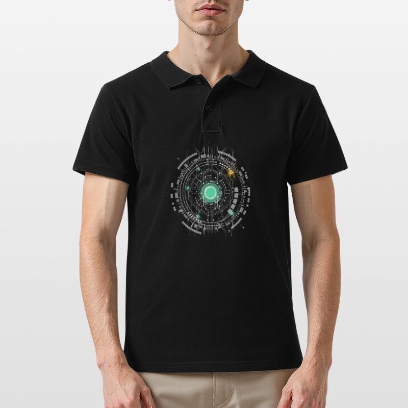 nerd CPU core computer code pc platine geek Hacker Männer Poloshirt