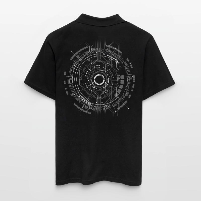 nerd CPU core computer code pc platine geek Hacker Männer Poloshirt