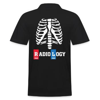Radiologie Radiologe Geschenk - Männer Poloshirt - Schwarz - Hinten - Kai (181cm)