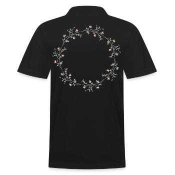 Fleurs - Polo Homme - noir - Dos - Kai (181cm)