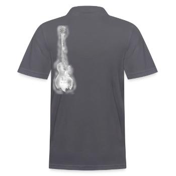 Elektrogitarre, guitar - Männer Poloshirt - Anthrazit - Hinten - Nico (186cm)