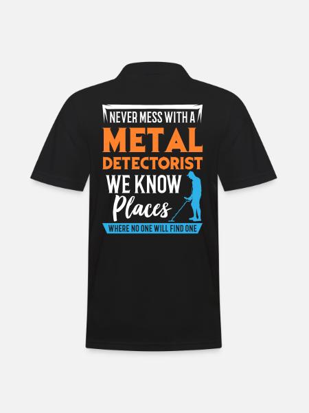 Metal Detectorist - Men's Polo Shirt - black
