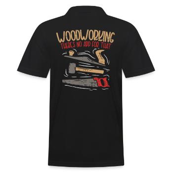 Cadeau menuiserie menuiserie - Polo Homme - noir - Dos - Kai (181cm)
