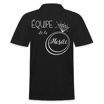 équipe de la mariée - Polo Homme - noir - Dos - Kai (181cm)