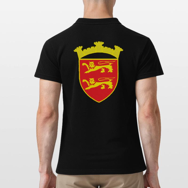 ROT WAPPEN LÖWENTURM ODER COPYRIGHT RUNEMBERG Männer Poloshirt