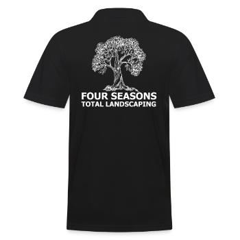 Four Seasons Total Landscaping - Männer Poloshirt - Schwarz - Hinten - Kai (181cm)