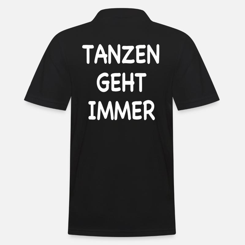 Tanzen geht immer - Männer Poloshirt - Schwarz