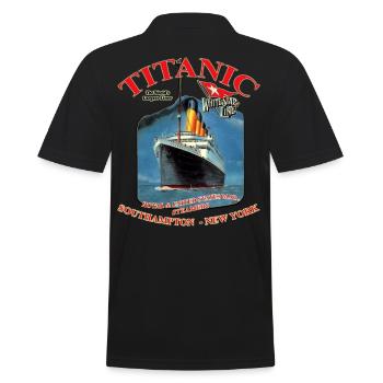 TITANIC NEW YORK CREATION Louis RUNEMBERG © Adagp - Men's Polo Shirt - black - Back - Kai (181cm)