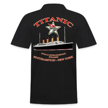 TITANIC STAR KREATION Louis RUNEMBERG © Adagp - Männer Poloshirt - Schwarz - Hinten - Kai (181cm)