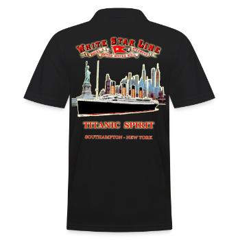 PHANTOM DER TITANIC IN NEW YORK - Männer Poloshirt - Schwarz - Hinten - Kai (181cm)