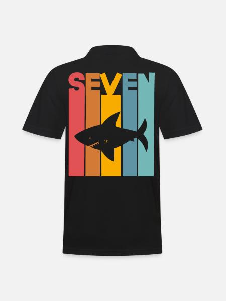 Requin 7 ans enfants - Polo Homme - noir
