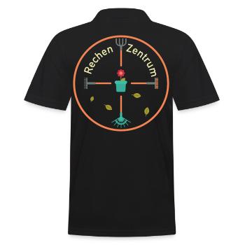Rechenzentrum Garten Rechen Gärtner Gartenarbeit - Männer Poloshirt - Schwarz - Hinten - Kai (181cm)