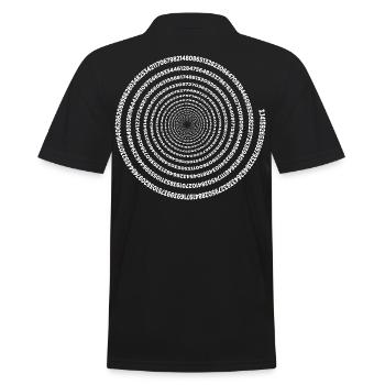 Drôle Pi Day Spiral Pi Math Tee pour Pi Jour 3 14 - Polo Homme - noir - Dos - Kai (181cm)