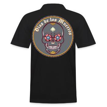 Dias de los Muertos - Men's Polo Shirt - black - Back - Kai (181cm)