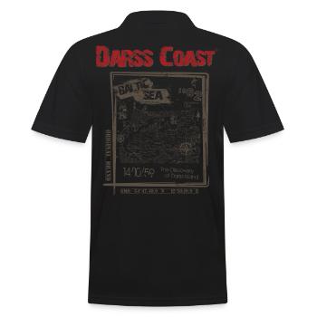 Darss Coast - Dein Statement für den Darß - Männer Poloshirt - Schwarz - Hinten - Kai (181cm)