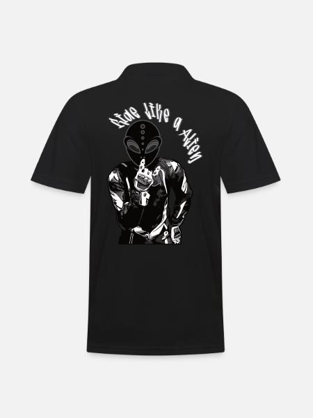 Alien Racer - Men's Polo Shirt - black