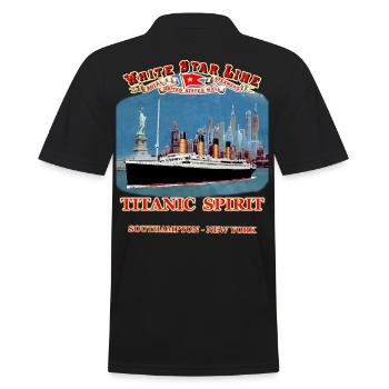 TITANIC SPIRIT Kreation Louis RUNEMBERG © Adagp - Männer Poloshirt - Schwarz - Hinten - Kai (181cm)