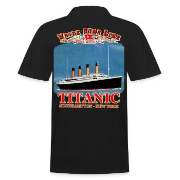 TITANIC creation Louis RUNEMBERG © Adagp - Men's Polo Shirt - black - Back - Kai (181cm)