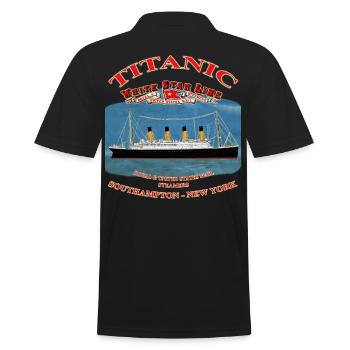TITANIC CREATION Louis RUNEMBERG © Adagp - Men's Polo Shirt - black - Back - Kai (181cm)