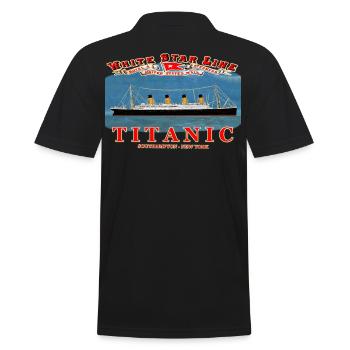 TITANISCHE SCHÖPFUNG Louis RUNEMBERG © Adagp - Männer Poloshirt - Schwarz - Hinten - Kai (181cm)