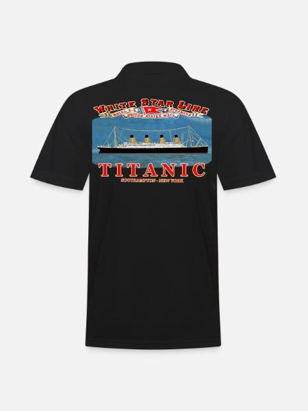 TITANIC CREATION Louis RUNEMBERG © Adagp - Men's Polo Shirt - black
