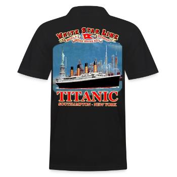 TITANIC Kreation Louis RUNEMBERG © Adagp - Männer Poloshirt - Schwarz - Hinten - Kai (181cm)