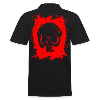 2reborn Head Totenkopf Horror Angst Tot - Männer Poloshirt - Schwarz - Hinten - Kai (181cm)