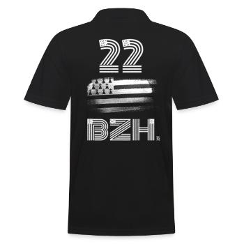 Bretagne BZH-numéro département Breton - Polo Homme - noir - Dos - Kai (181cm)