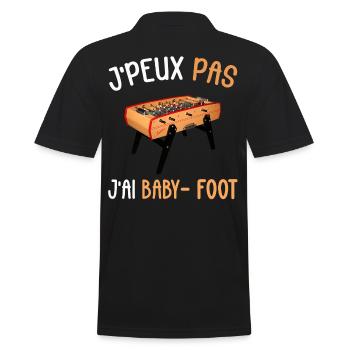 J'peux pas j'ai Baby - Foot - Polo Homme - noir - Dos - Kai (181cm)